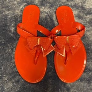 Salvatore Ferragamo Bali Bow Jelly Sandals